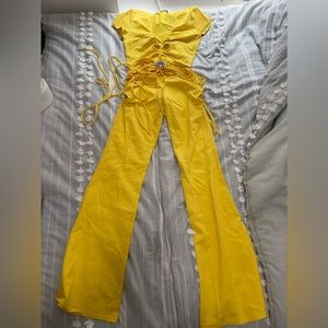 I.AM.GIA yellow two piece set size small